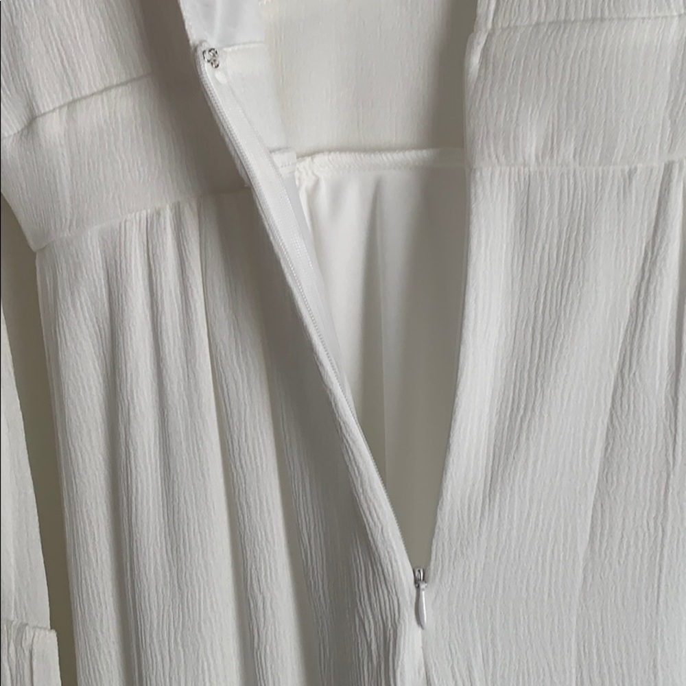NWT White maxi floral red roses zip back size M - Picture 7 of 7